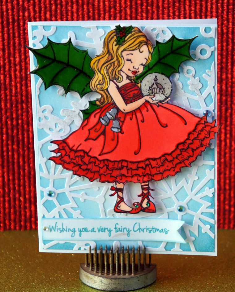 Wishing you a very fairy Christmas card @thecraftypickle.com