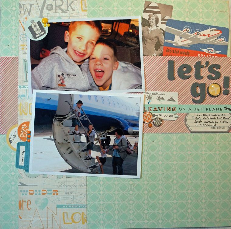 Lets Go! Layout @thecraftypickle.com