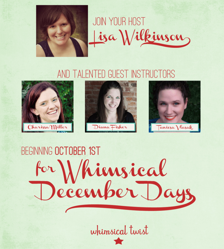 December Days class at www.whimsicaltwist.com