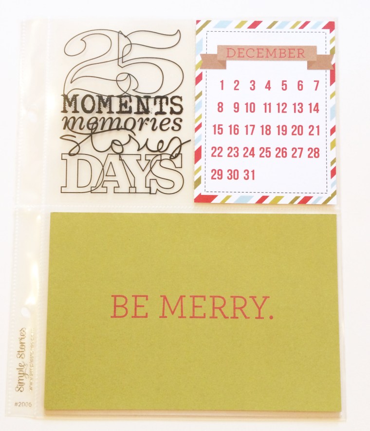 December Daily calender page.  | TheCraftyPickle.com