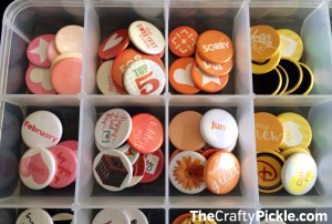 Organize your Flair buttons! More @TheCraftyPickle.com