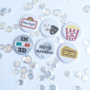 Movie Night flair set @ TheCraftyPickle.com