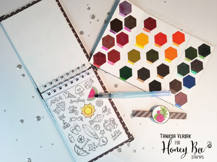 DIY Coloring Book for crafters | Taniesa Vlasak for Honey Bee Stamps and Simon Says Stamp