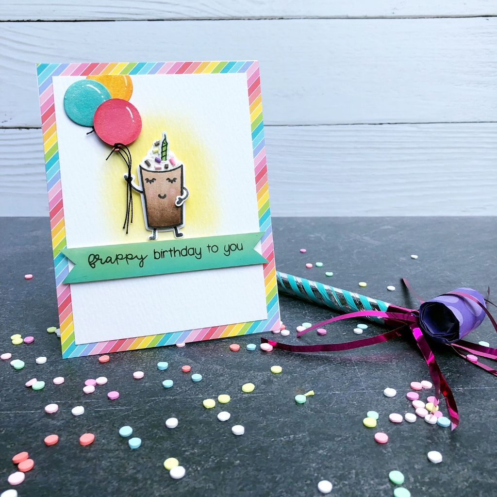 Frappy Birthday to you by Taniesa Vlasak for Trinity Stamps www.trinitystamps.com